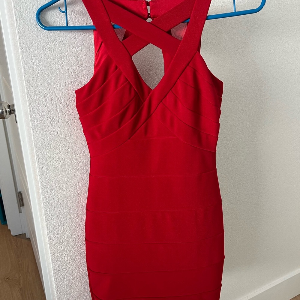 Chic Red Mini Dress